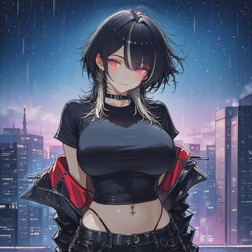 ウルフカット女子
