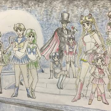 色鉛筆画セーラームーンS