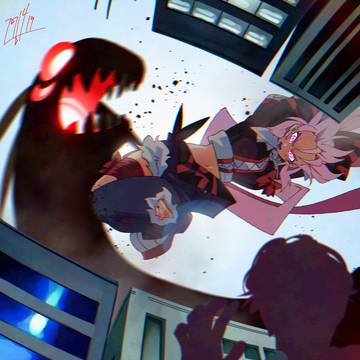 現場へ駆け付けた怪獣少女ユーイン