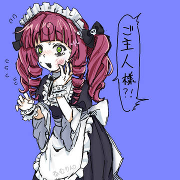 挙動不審なメイドちゃん♡