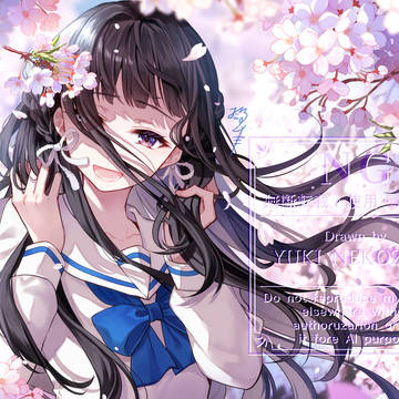 桜に攫われそうな