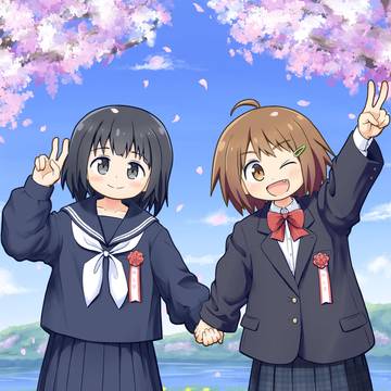 入学したてのブカブカ制服