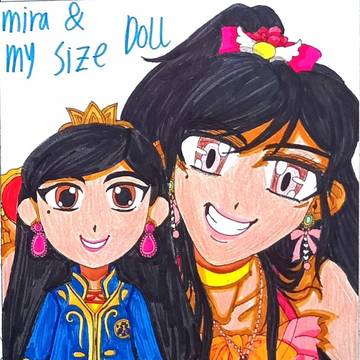 mira n my size doll mode face
