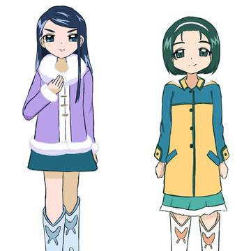 こまち、かれん泥沼ブーツ