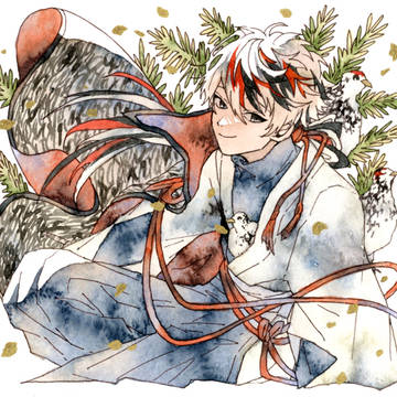 ◆鳥擬人化シリーズ◆「春待つ雷鳥達」