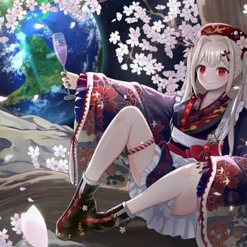 月面お花見