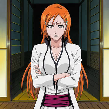 Aizen in Orihime’s body