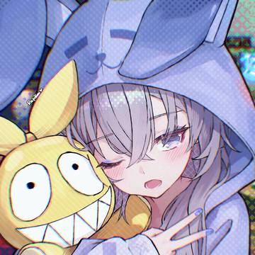 Silverwolf in onesie