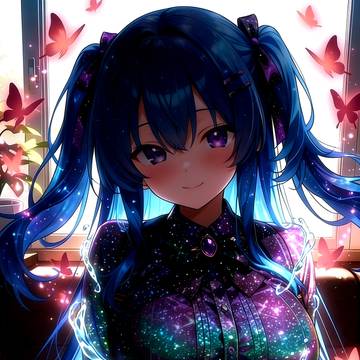 Galaxy Butterfly Princess 宇宙の青い蝶