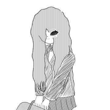 幽霊さんの制服姿（落書き）