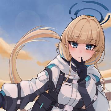 夕焼けとトキ