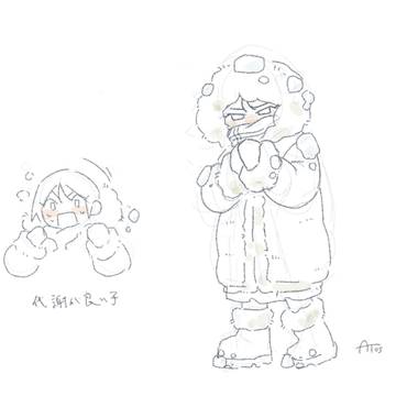極寒着膨れ_試作