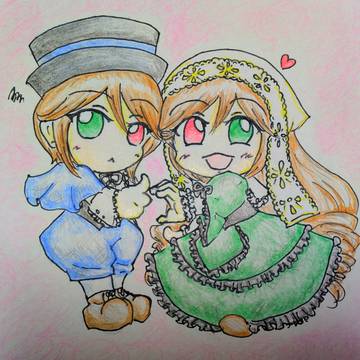 蒼星石&翠星石で片想いハート