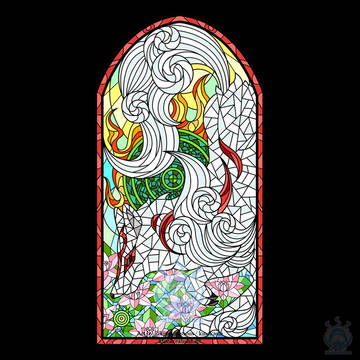 大神天照のステンドグラス