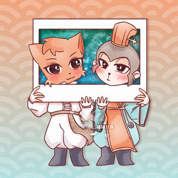 【委託展示】Q版全身方型插畫