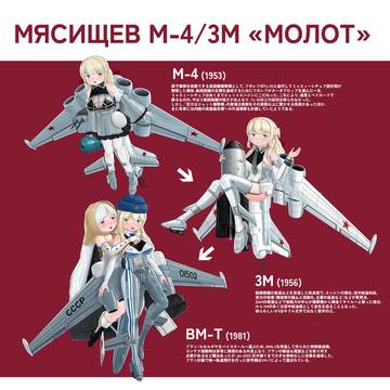 ミャスィーシチェフ M-4/3M 擬人化