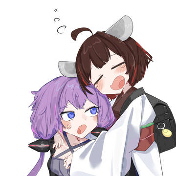 おんぶするゆかりさん