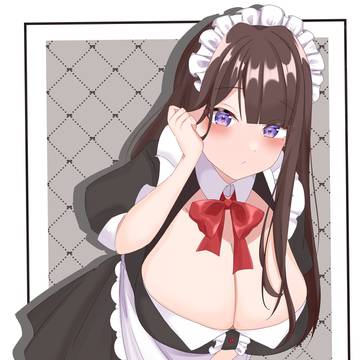 髪耳かけメイド