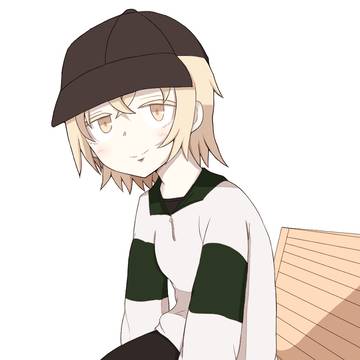 ベンチに座る女の子