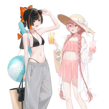 蝶結び海デート