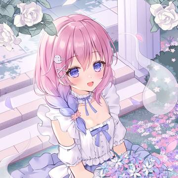 尾ノ花うらみちゃん1周年記念イラスト