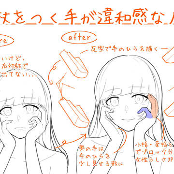 頬杖をつく手が違和感な人へ