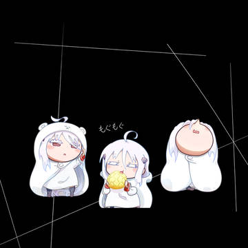 もぐもぐヒカリちゃん🍈