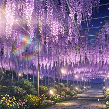 フラワーパークの藤棚