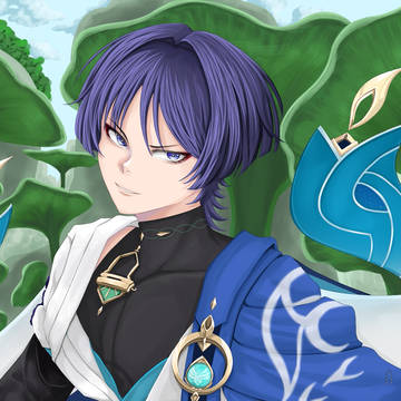 Genshin Impact Fan art (wanderer