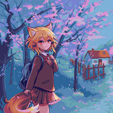 春のキツネちゃん