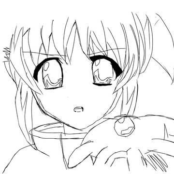 イラスト練習（高町なのはトレス絵）
