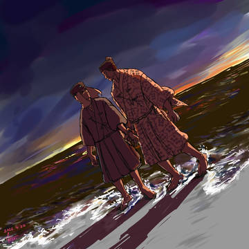 【腐】夜明けの海岸