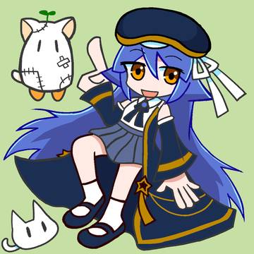 雫とネコ
