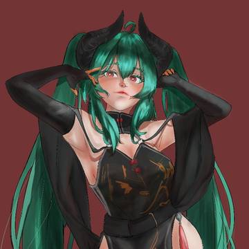 Pinterestで見つけた厚塗りイラストの模写ぁ