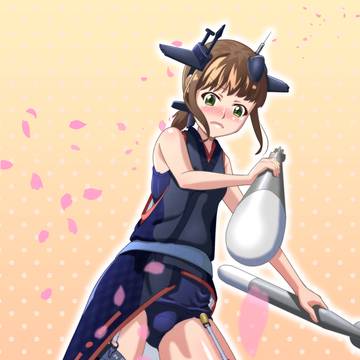 吹雪ちゃんの改三 紺バート？改装mode