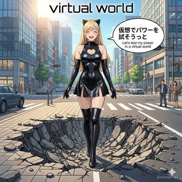 【AIシリーズ③】ルゥ、仮想世界でパワーを試す