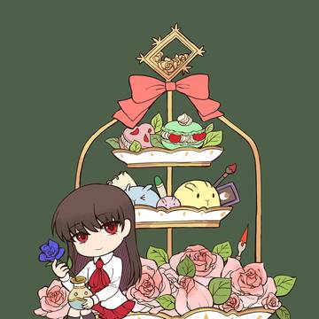 ib dessert tray acrylic keyring