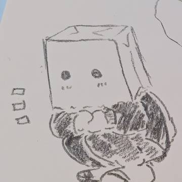 お出かけ紙袋さん何見つけたのかな？