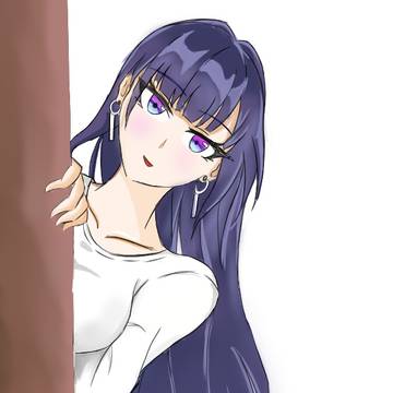 Raiden Mei Peeking