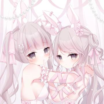 双子バニーちゃん