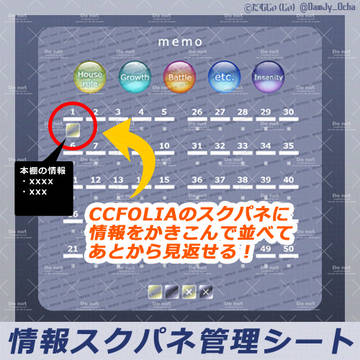 【いろんなシステムに使える！】シンプル情報スクパネ管理表