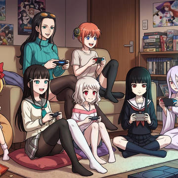 Goddesses playing videogames