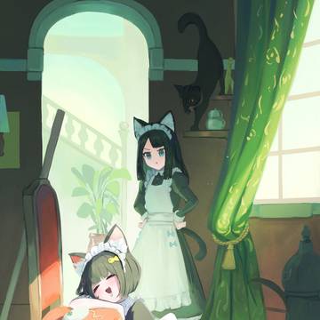 A Cat Maid Taking A Break