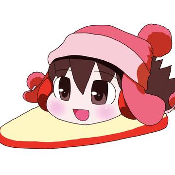 雪上スィーに乗ってスノーボードを楽しむゆっくり
