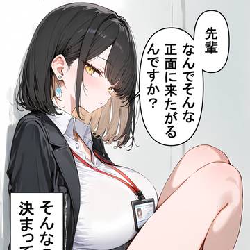 正面に座りたい先輩