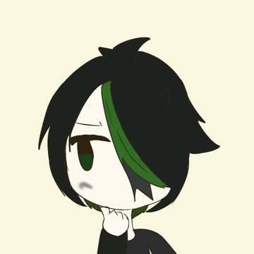 考える緑のやつ