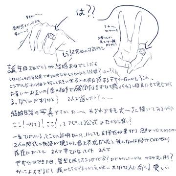手は模写