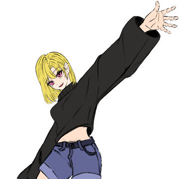 イラスト・3　金髪ちゃん