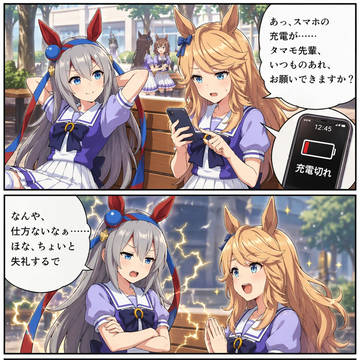 【4コマ】タマちゃんチャージ(改)