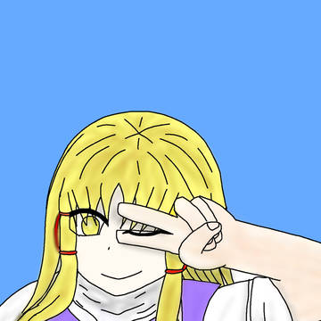 ウィンクする洩矢諏訪子